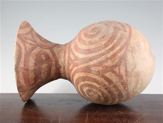 A Ban Chiang pottery jar, 3,000-2,000 B.C., 35.5cm, restored